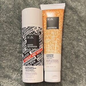 IGK Good Behavior Smoothing Mask and Mistress Hydrating Balm